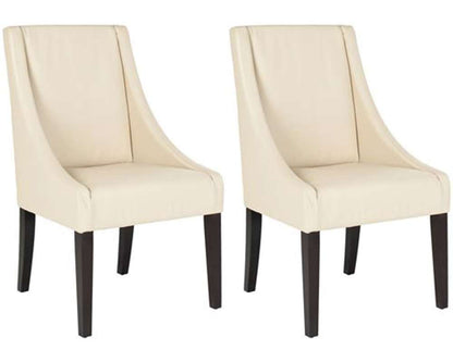 Safavieh - Britannia Side Chair - Cream - Leather  (Set of 2) - MCR4702A-SET2 veiw 1