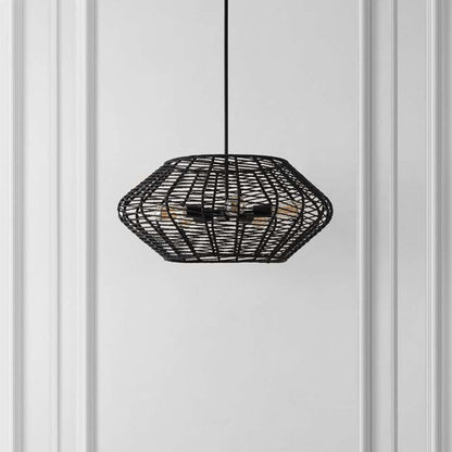 Safavieh - Briza 5 Lt 27.5in Pendant - Black - PND4192A veiw 1