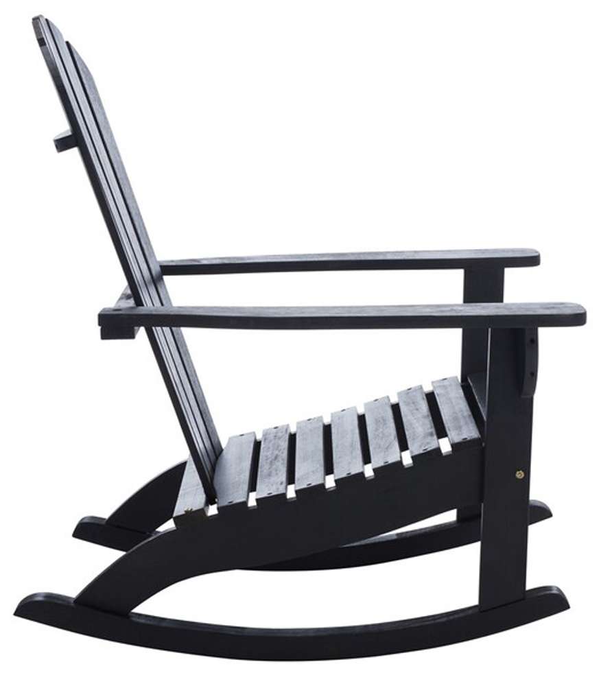 Safavieh - Brizio Adirondack/Rocking Chair - Black - PAT7042D veiw 4