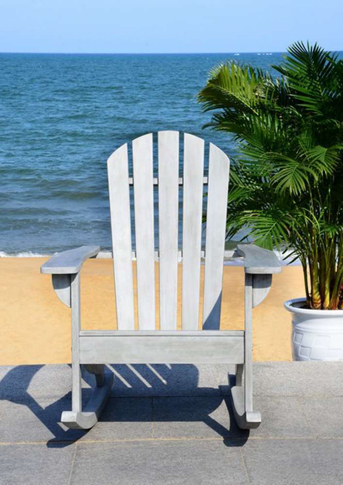 Safavieh - Brizio Adirondack/Rocking Chair - Grey - PAT7042B veiw 3