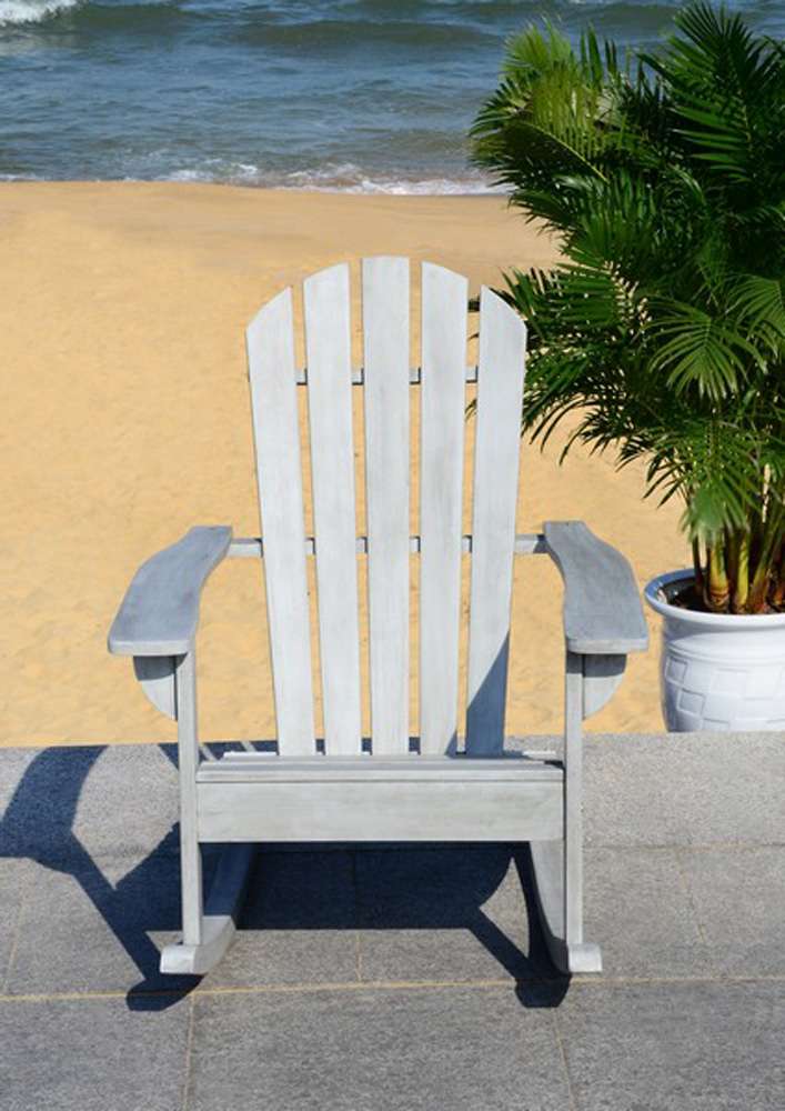 Safavieh - Brizio Adirondack/Rocking Chair - Grey - PAT7042B veiw 4