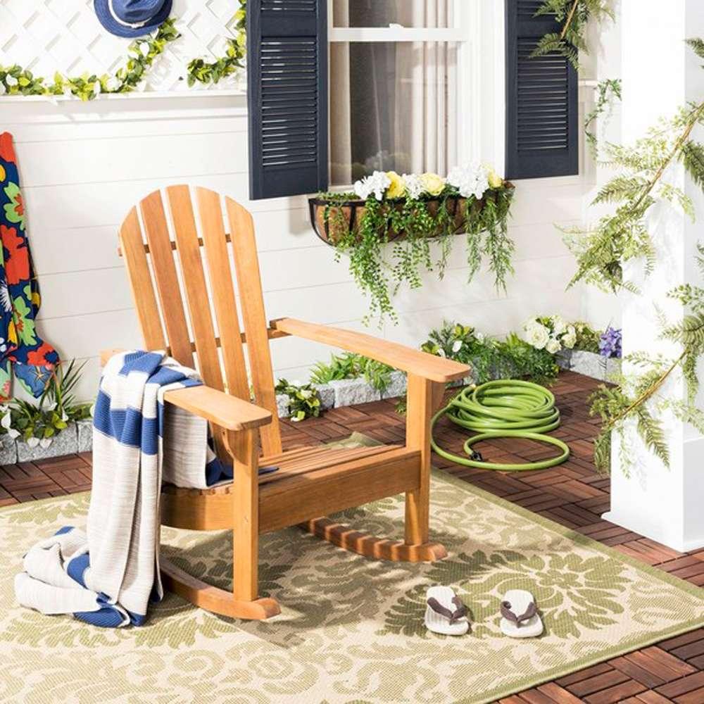Safavieh - Brizio Adirondack/Rocking Chair - Natural - PAT7042A veiw 3