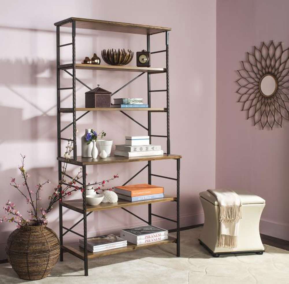 Safavieh - Brooke Etagere - Brown Pine - AMH6508A veiw 2