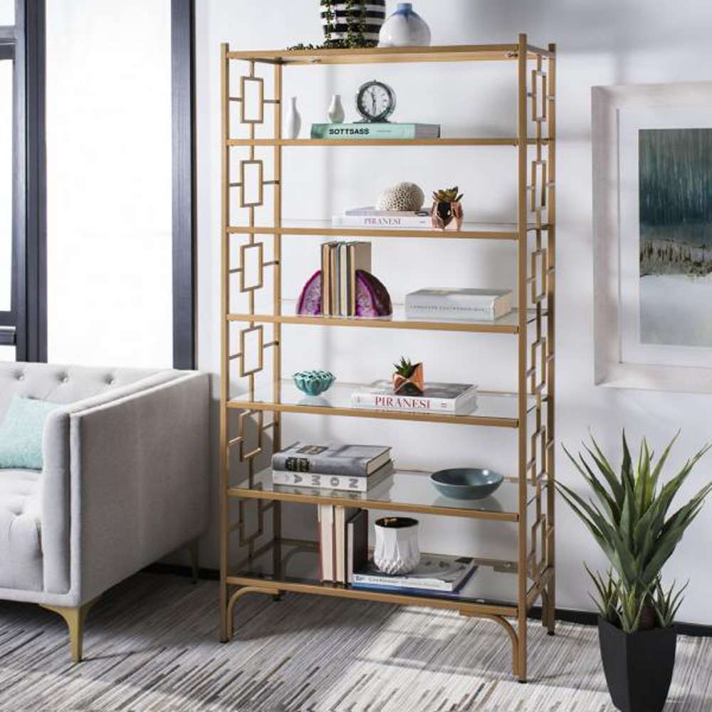 Safavieh - Brooklyn 7 Tier Etagere - Gold - Clear - ETG6203A veiw 2