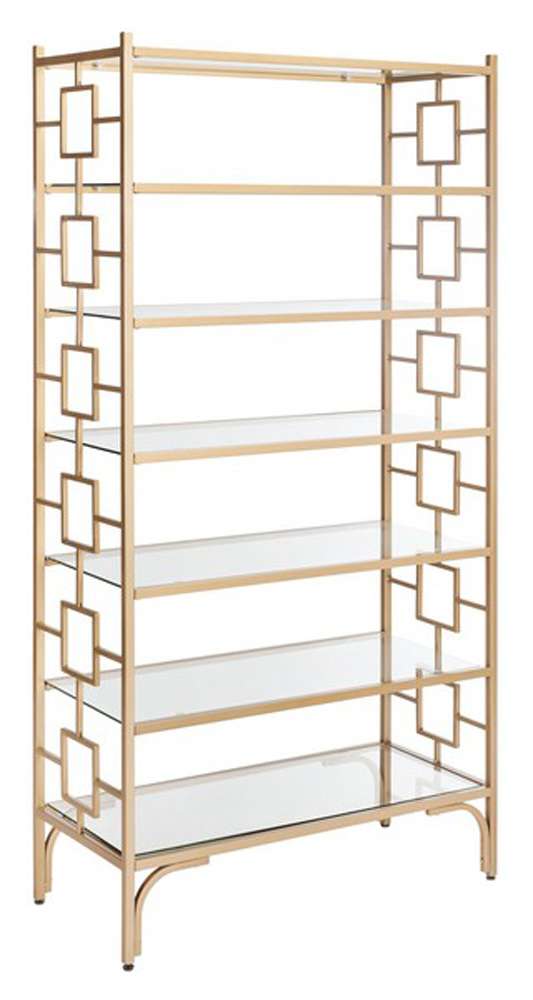 Safavieh - Brooklyn 7 Tier Etagere - Gold - Clear - ETG6203A veiw 3