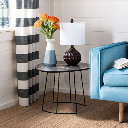 Safavieh - Brooks Side Table - Dark Sandstone - Black - ACC4200A veiw 2