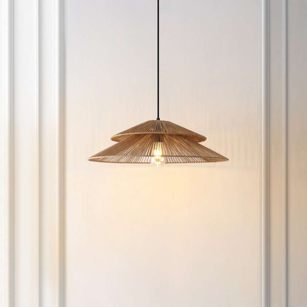 Safavieh - Bruina 23 Inch Pendant - Natural - Black - PND4175A veiw 2