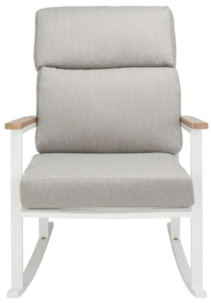 Safavieh - Couture - Brutus Rocking Chair - White - Light Grey - CPT1035A veiw 1