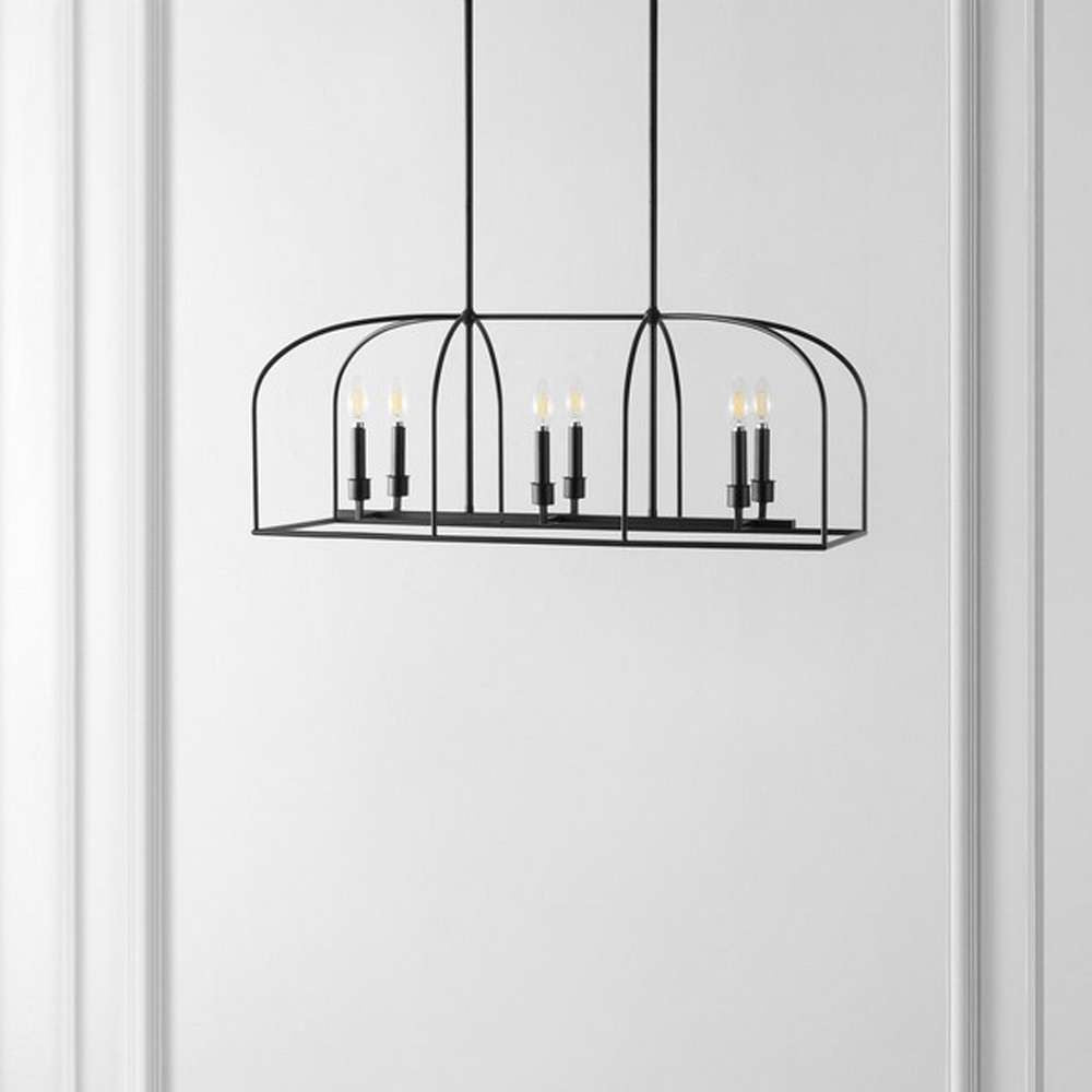 Safavieh - Bryndan 6 Lt 35in Chandelier - Black - CHA4068A veiw 1