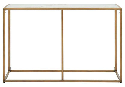Safavieh - Couture - Brynna Marble Console Table - Bronze - White - SFV9516A veiw 1