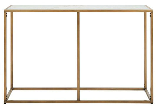 Safavieh - Couture - Brynna Marble Console Table - Bronze - White - SFV9516A veiw 1