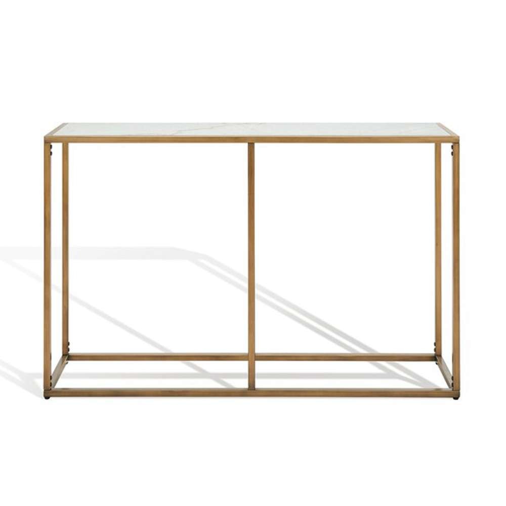 Safavieh - Couture - Brynna Marble Console Table - Bronze - White - SFV9516A veiw 2