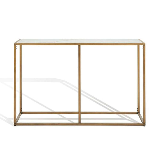 Safavieh - Couture - Brynna Marble Console Table - Bronze - White - SFV9516A veiw 2