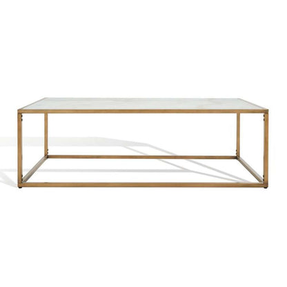 Safavieh - Couture - Brynna Rect Marble Coffee Tabl - Bronze - White - SFV9515A veiw 3