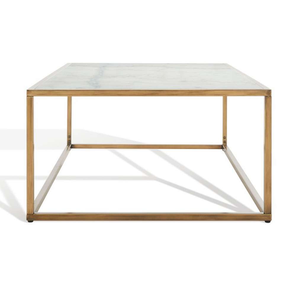Safavieh - Couture - Brynna Rect Marble Coffee Tabl - Bronze - White - SFV9515A veiw 5