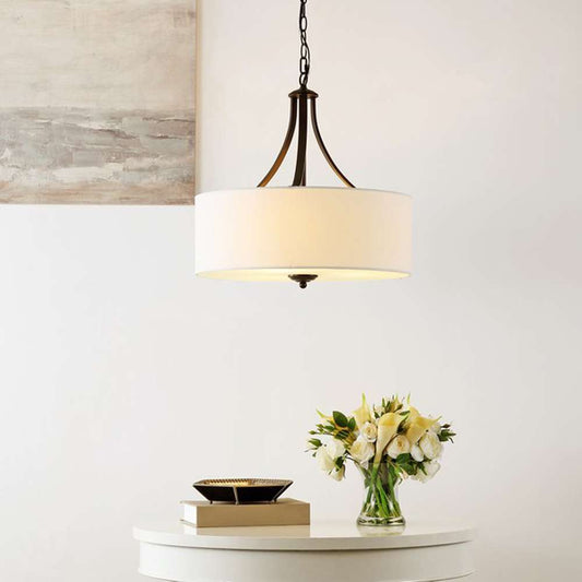 Safavieh - Burnett 3Lt 20in Chandelier - Oil Rub Bronze - White - CHA4020A veiw 2