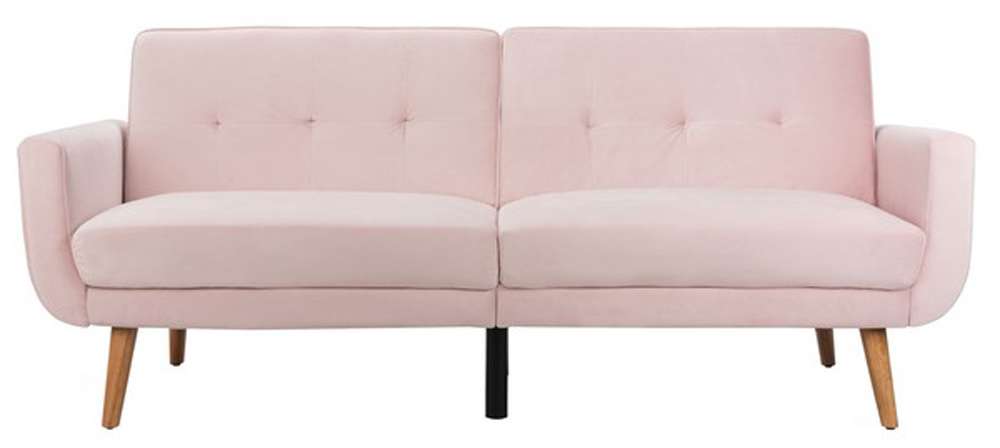 Safavieh - Bushwick Foldable Futon Sofa Bed - Blush - Natural - LVS2006D veiw 1
