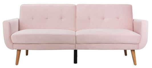 Safavieh - Bushwick Foldable Futon Sofa Bed - Blush - Natural - LVS2006D veiw 1