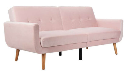 Safavieh - Bushwick Foldable Futon Sofa Bed - Blush - Natural - LVS2006D veiw 3