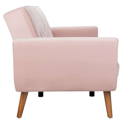 Safavieh - Bushwick Foldable Futon Sofa Bed - Blush - Natural - LVS2006D veiw 4