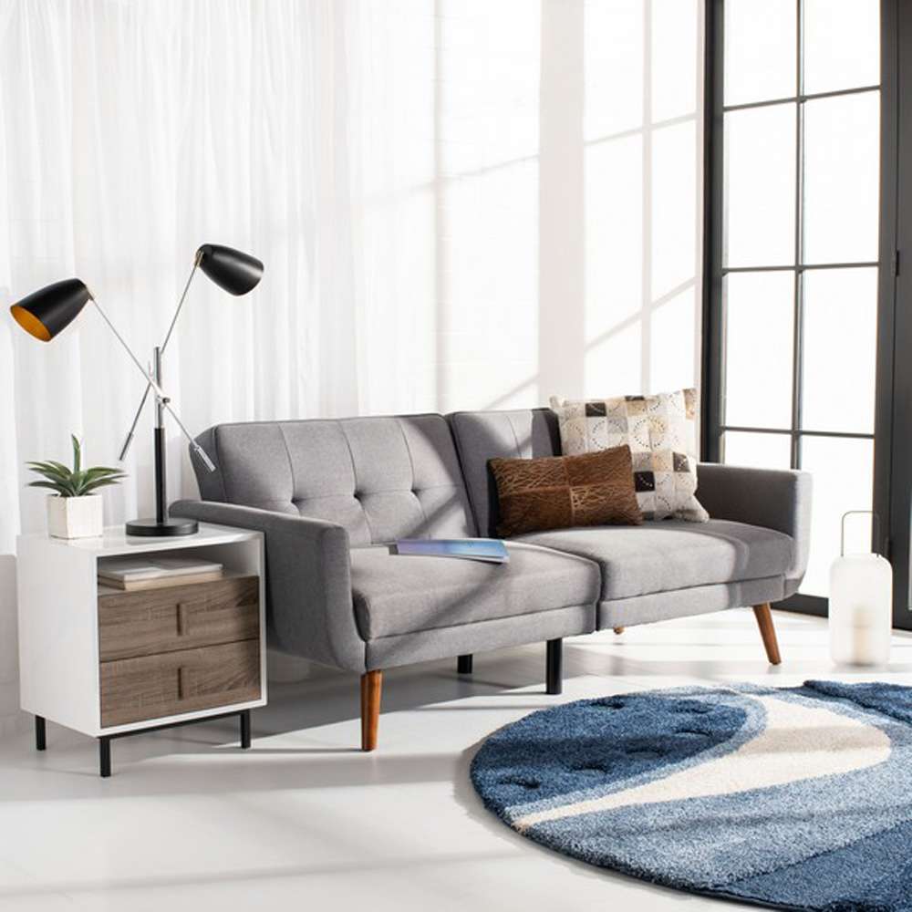 Safavieh - Bushwick Foldable Futon Sofa Bed - Stone - Brown - LVS2006A veiw 2