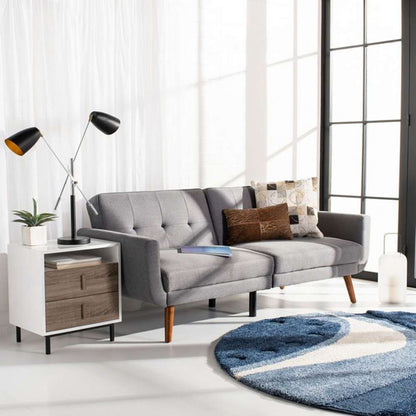 Safavieh - Bushwick Foldable Futon Sofa Bed - Stone - Brown - LVS2006A veiw 2