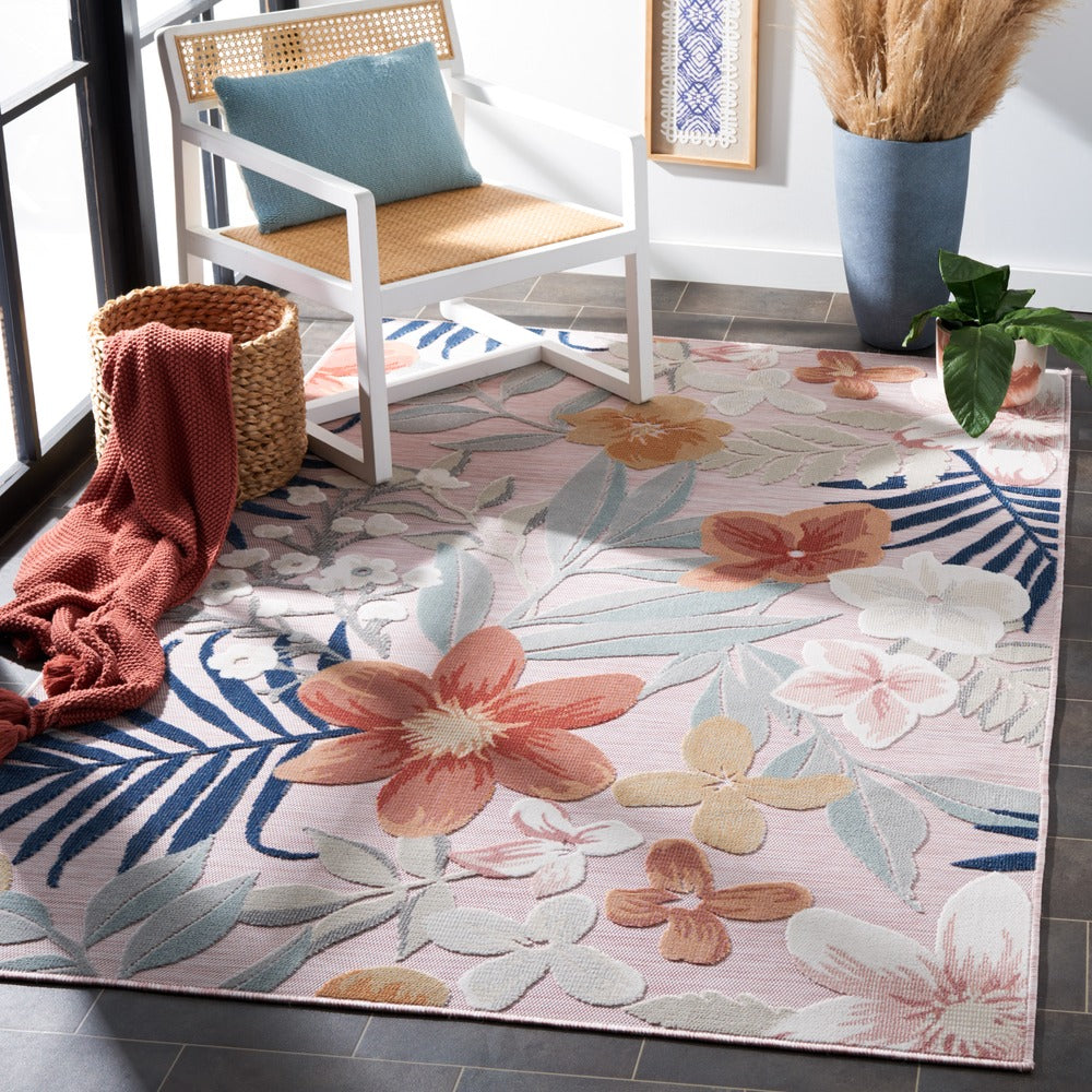 Safavieh - Cabana Cbn454F Pink Grey - 10" X 14" - CBN454F-10 view 2