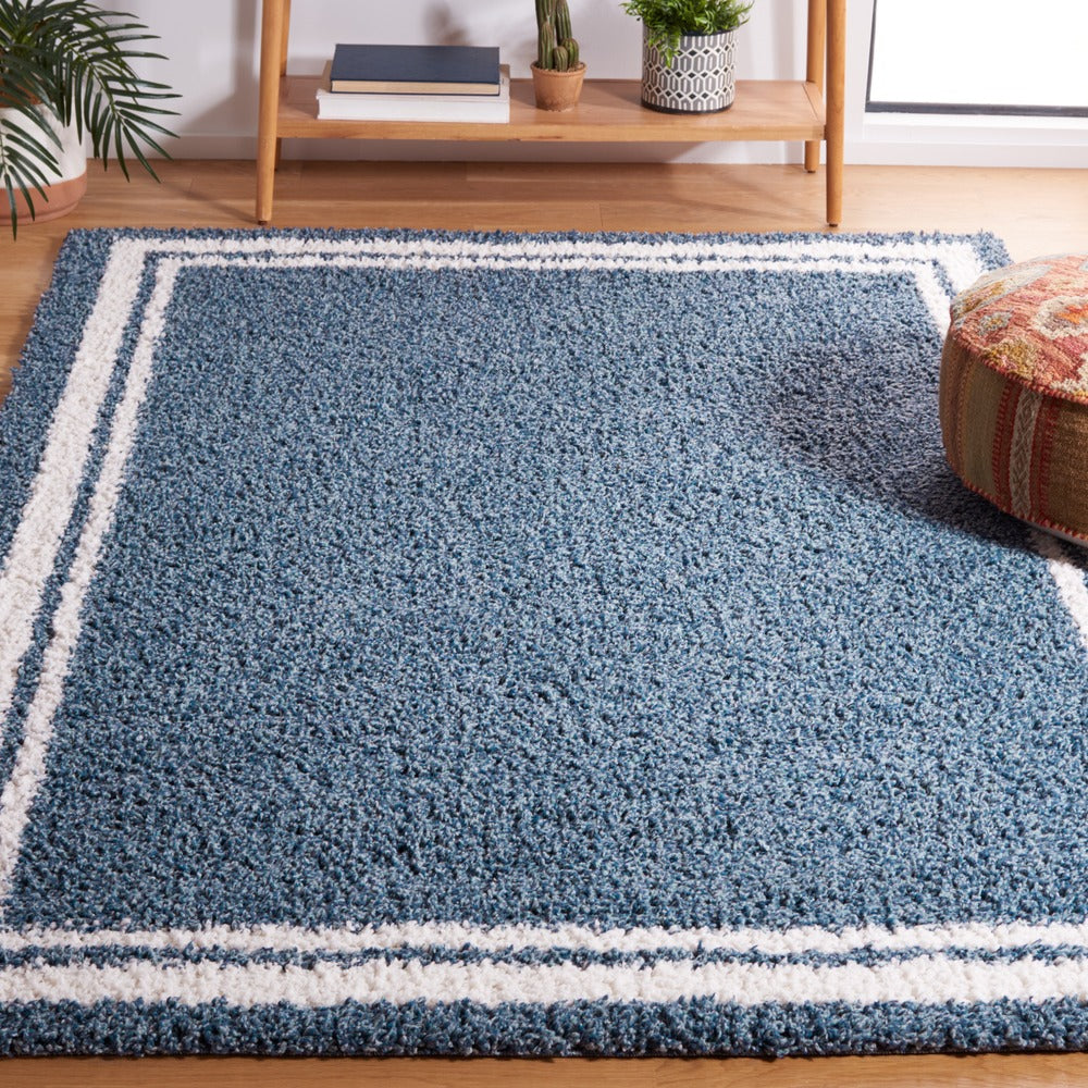 Safavieh - Calico Shag 100M Blue / Ivory - 10" X 14" - CLC100M-10 view 2