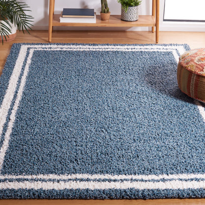 Safavieh - Calico Shag 100M Blue / Ivory - 3" X 5" - CLC100M-3 view 2