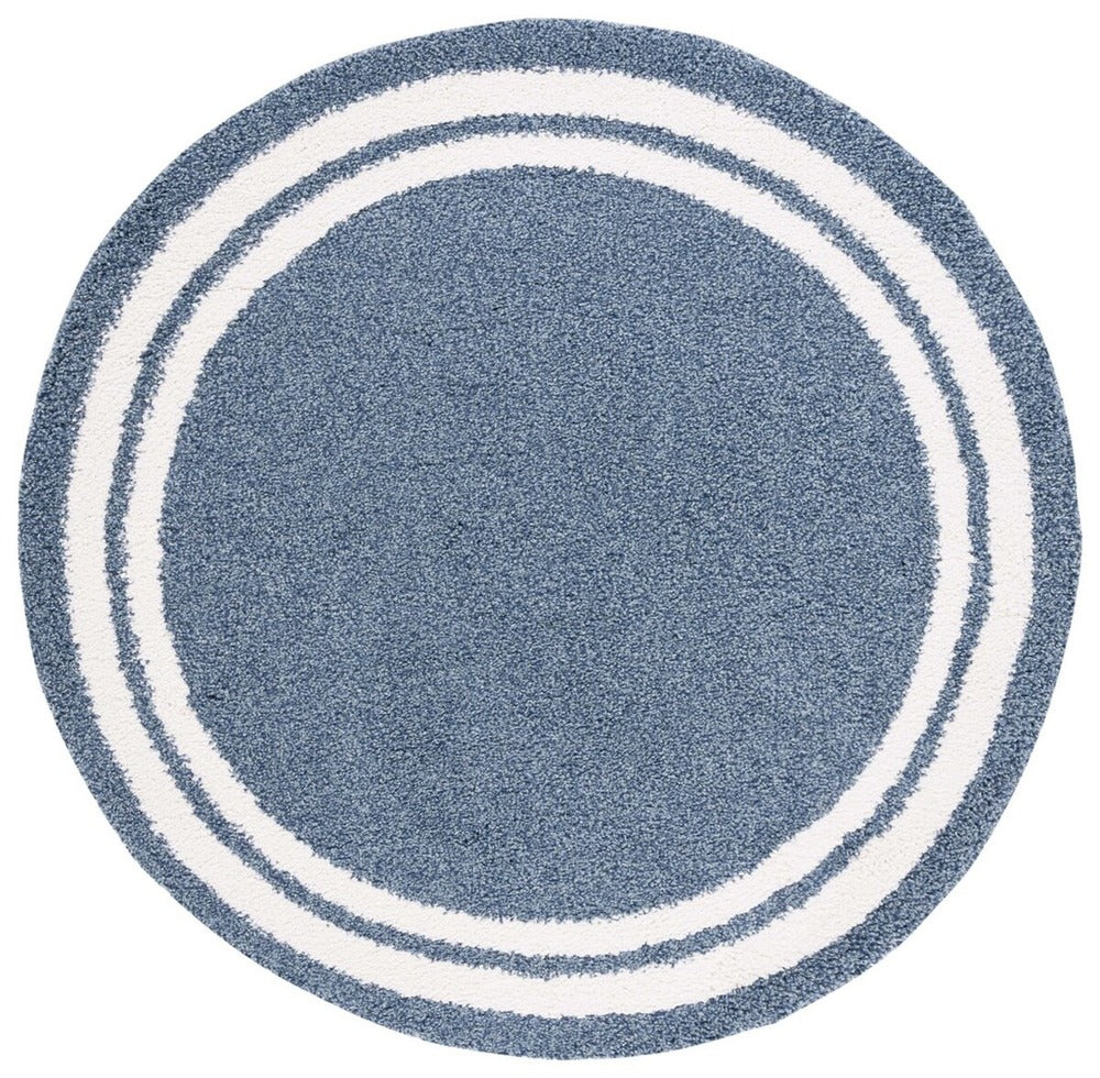Safavieh - Calico Shag 100M Blue / Ivory - 5.3" X 5.3" - CLC100M-5R view 1