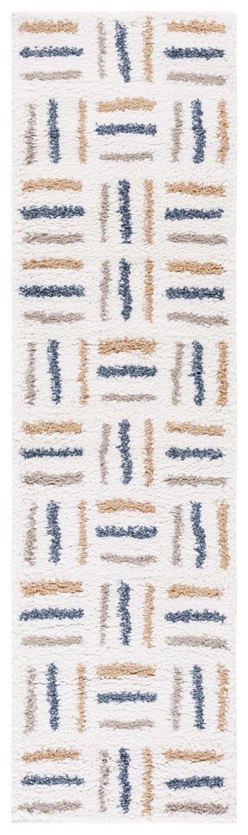 Safavieh - Calico Shag 112A Ivory / Gold - 2.2" X 11" - CLC112A-211 view 1