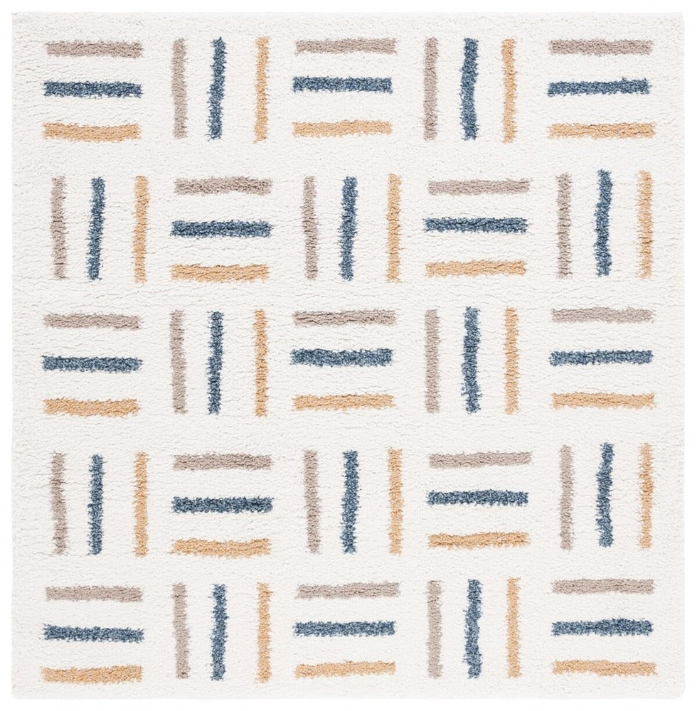 Safavieh - Calico Shag 112A Ivory / Gold - 5.3" X 5.3" - CLC112A-5SQ view 1