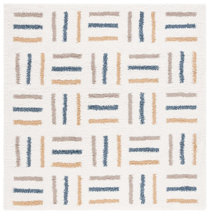 Safavieh - Calico Shag 112A Ivory / Gold - 8" X 8" - CLC112A-8SQ view 1