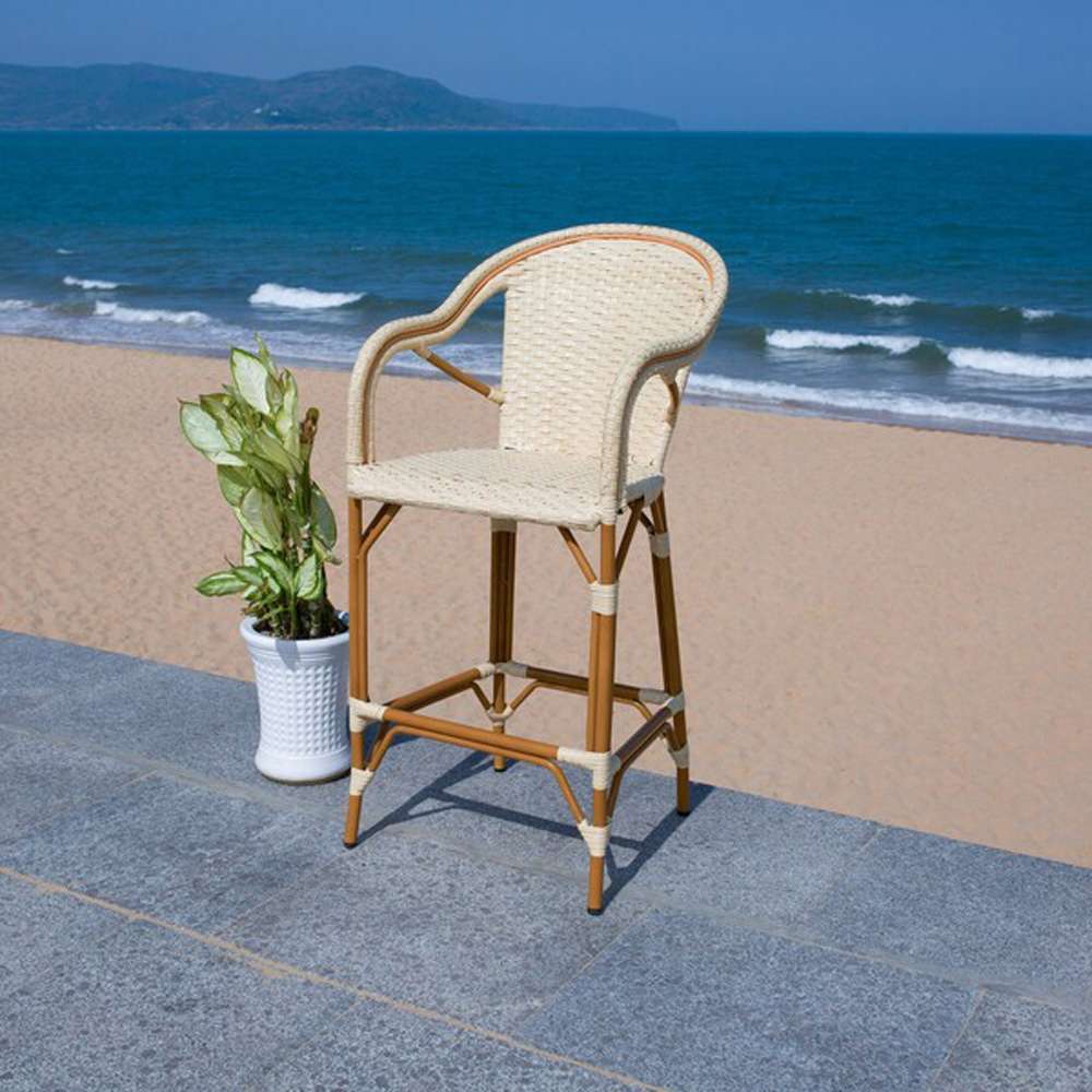 Safavieh - California Barstool W Arms - Natural - PAT7535A veiw 2