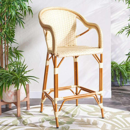 Safavieh - California Barstool W Arms - Natural - PAT7535A veiw 4