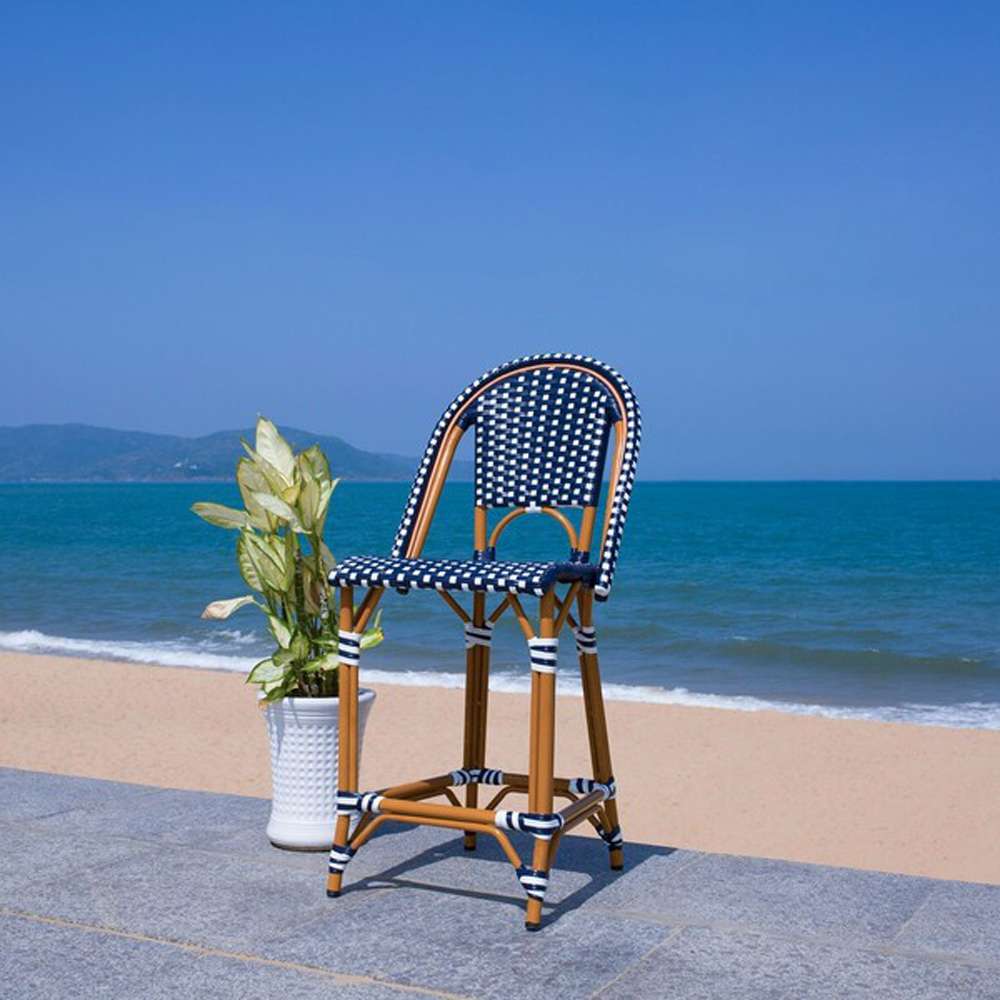 Safavieh - California Counter Stool - Navy - White - PAT7532E veiw 2