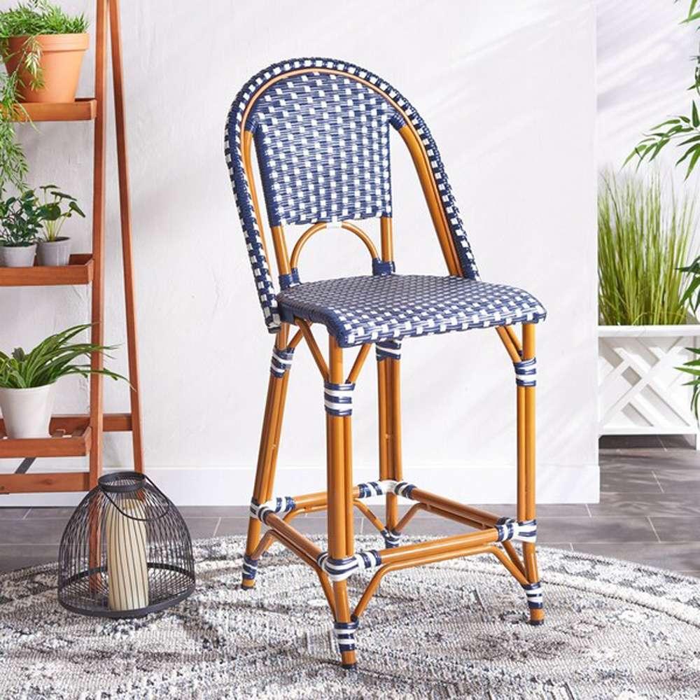 Safavieh - California Counter Stool - Navy - White - PAT7532E veiw 3