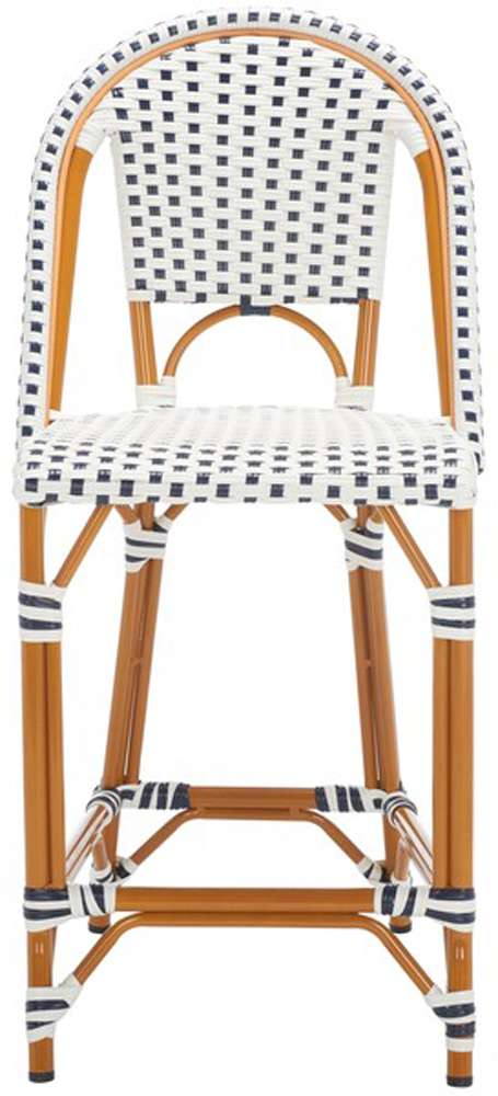Safavieh - California Counter Stool - White - Navy - PAT7532D veiw 1