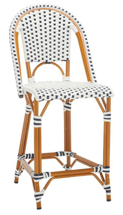 Safavieh - California Counter Stool - White - Navy - PAT7532D veiw 4