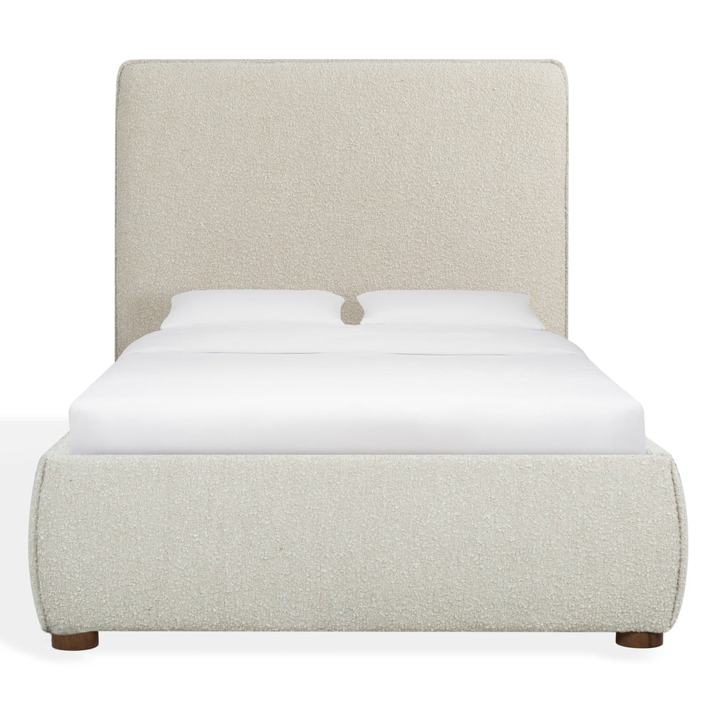 Safavieh - Callahan Boucle Twin Bed / Oatmeal / Walnut - SFV4801F-T-2BX view 1