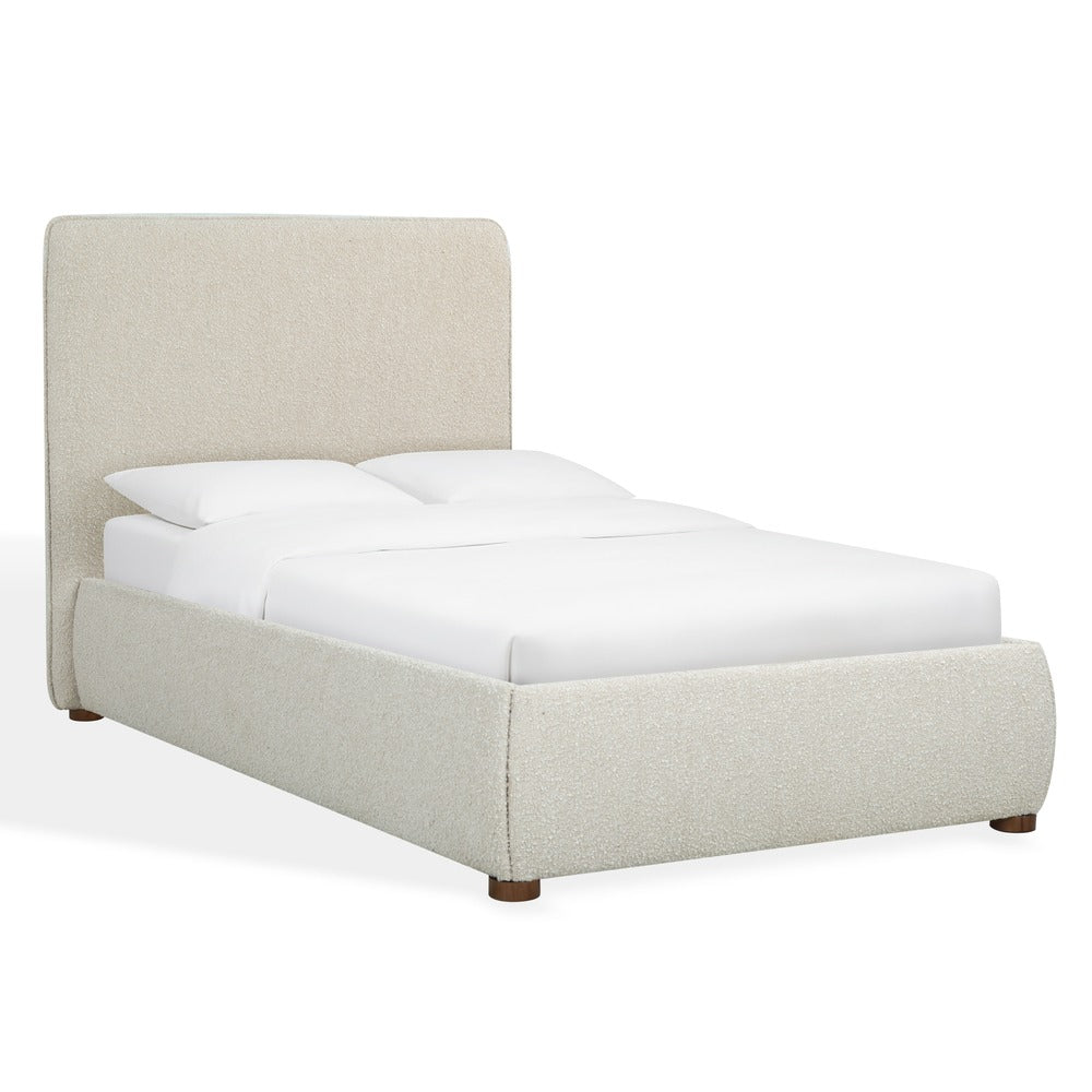 Safavieh - Callahan Boucle Twin Bed / Oatmeal / Walnut - SFV4801F-T-2BX view 3