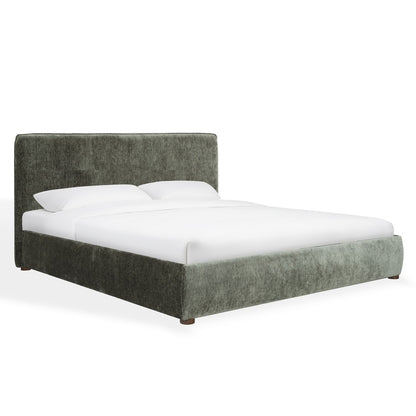 Safavieh - Callahan Chenille Queen Bed / Dark Green / Walnut - SFV4801K-Q-2BX view 3