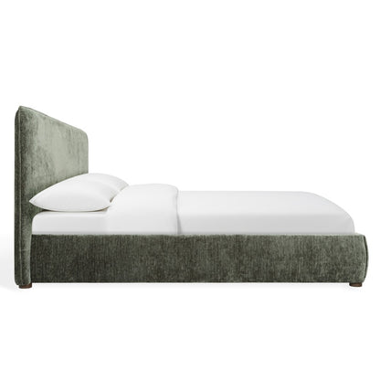 Safavieh - Callahan Chenille Queen Bed / Dark Green / Walnut - SFV4801K-Q-2BX view 4
