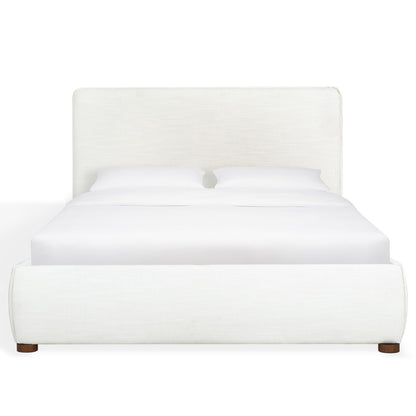Safavieh - Callahan Linen Full Bed / White / Walnut - SFV4801C-F-2BX view 1