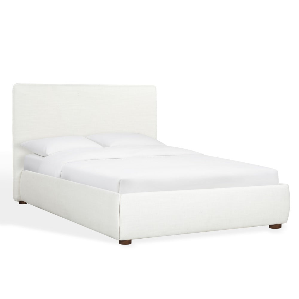 Safavieh - Callahan Linen Full Bed / White / Walnut - SFV4801C-F-2BX view 2