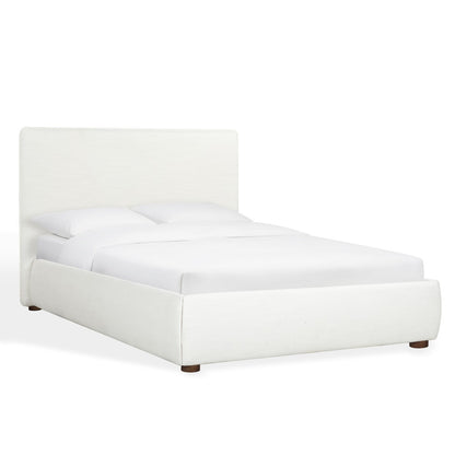Safavieh - Callahan Linen Full Bed / White / Walnut - SFV4801C-F-2BX view 2