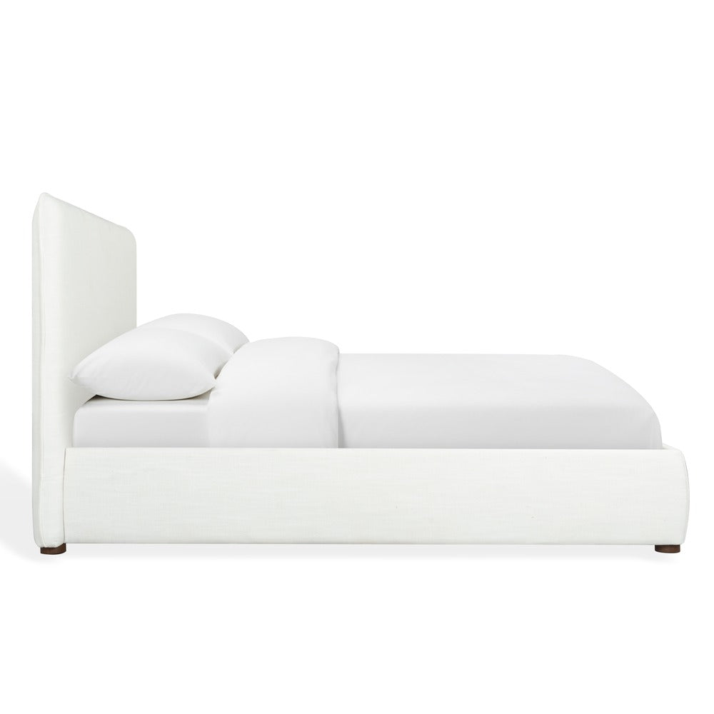Safavieh - Callahan Linen Full Bed / White / Walnut - SFV4801C-F-2BX view 3