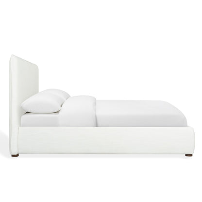 Safavieh - Callahan Linen Full Bed / White / Walnut - SFV4801C-F-2BX view 3