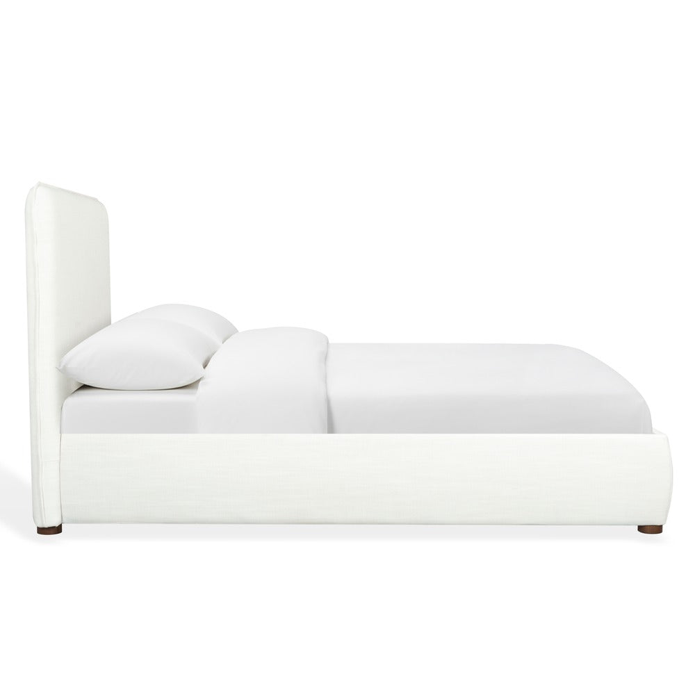 Safavieh - Callahan Linen Twin Bed / White / Walnut - SFV4801C-T-2BX view 3