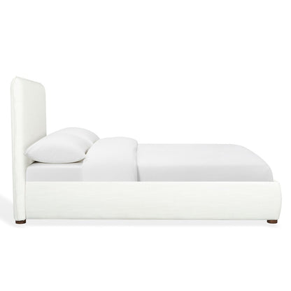 Safavieh - Callahan Linen Twin Bed / White / Walnut - SFV4801C-T-2BX view 3